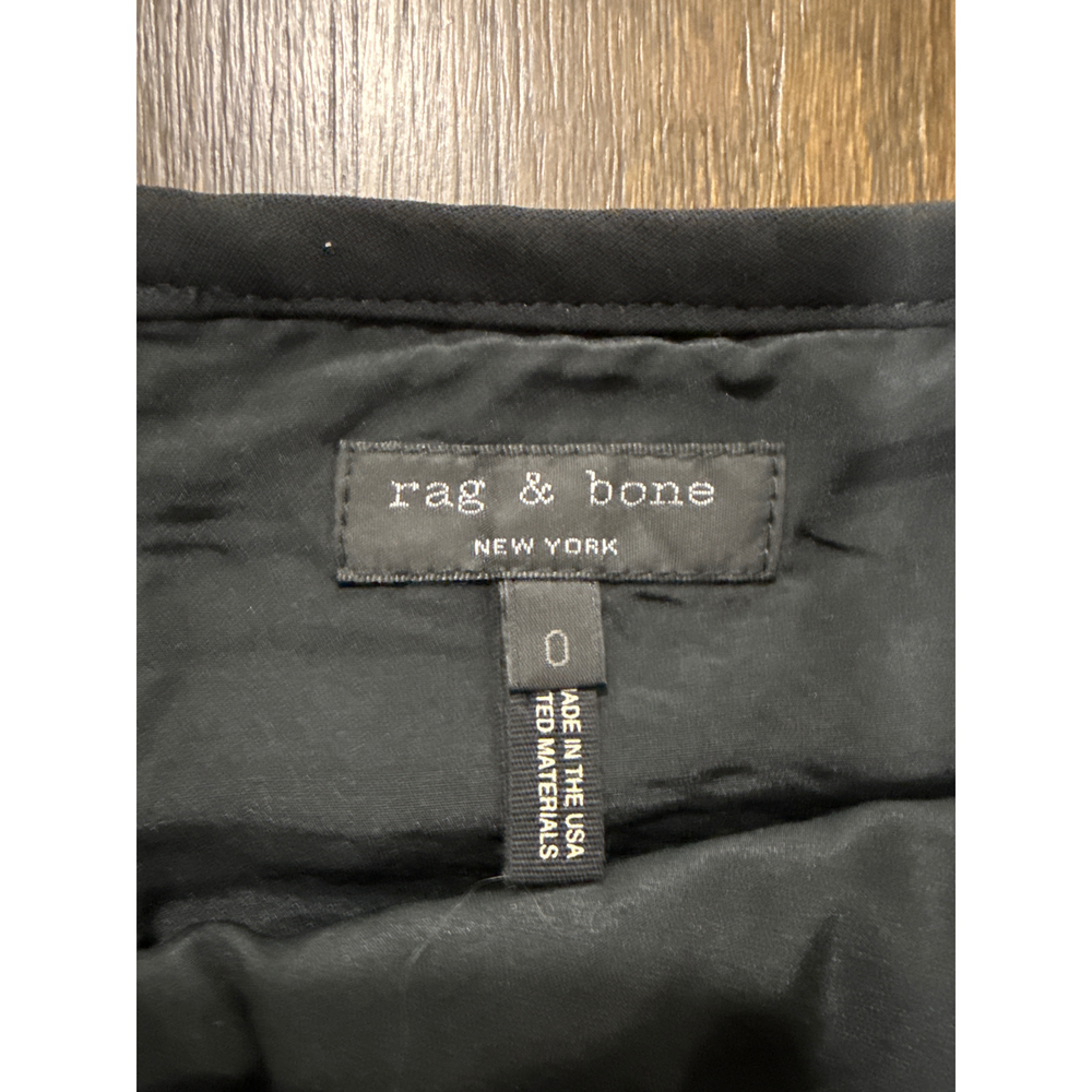 Rag & Bone Womens Black White Pink Patterned Mini Skirt - Picture 4 of 4
